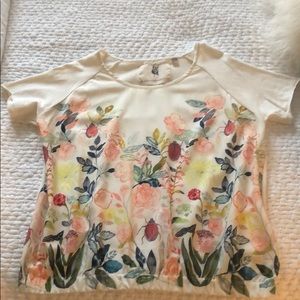 Anthropologie floral blouse